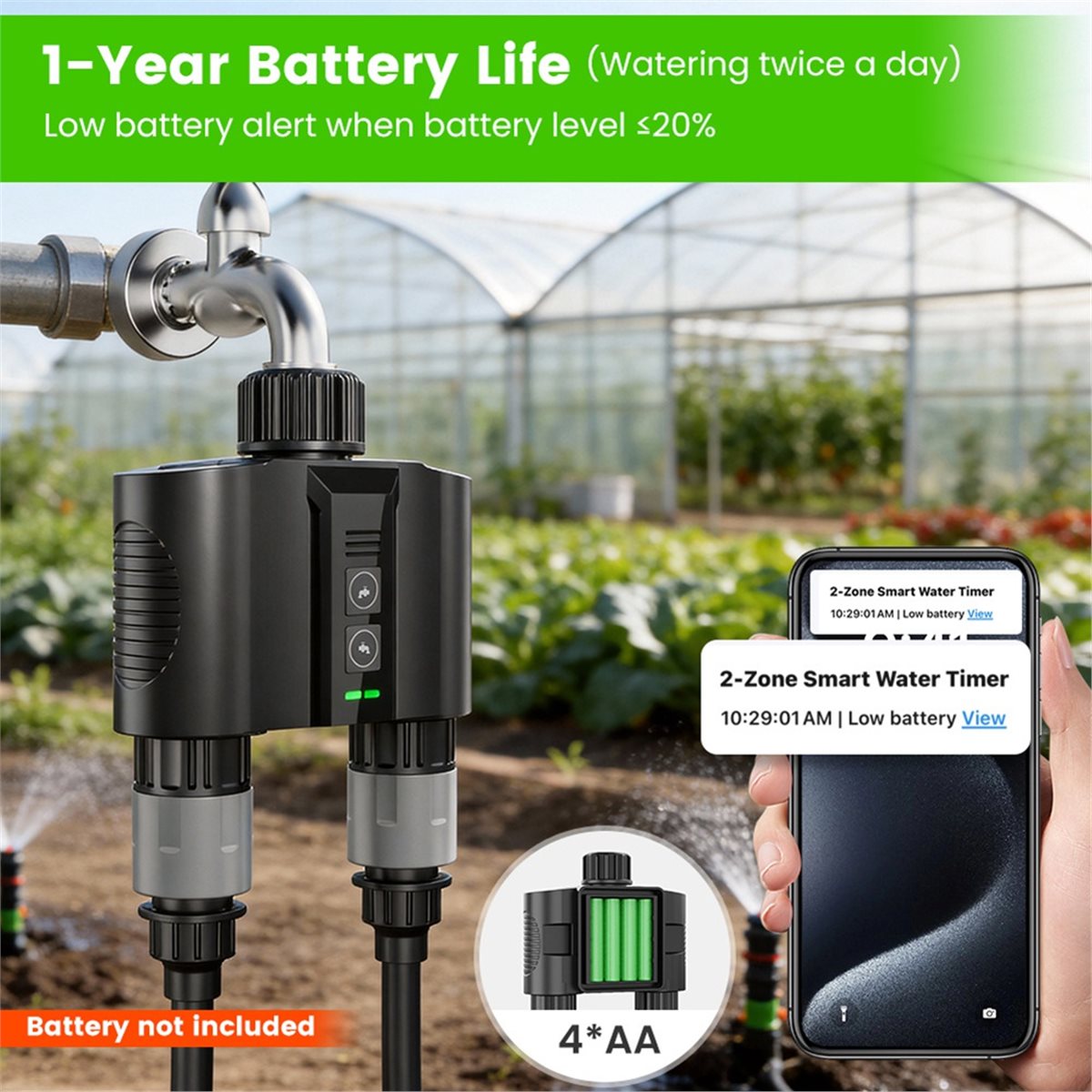 Smart Gardening - Y17A 1 Conjunto de Temporizador de