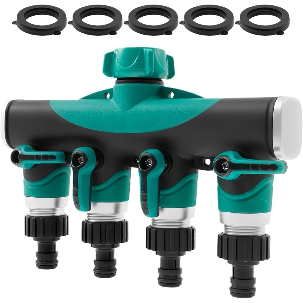 Smart Garden Hose Valve - Divisores de Torneira de Metal Reforçado