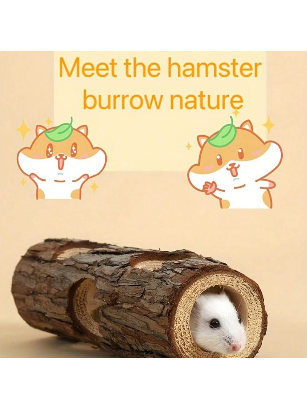 Insect Hotel Wood - Túnel de esconderijo para hamsters em
