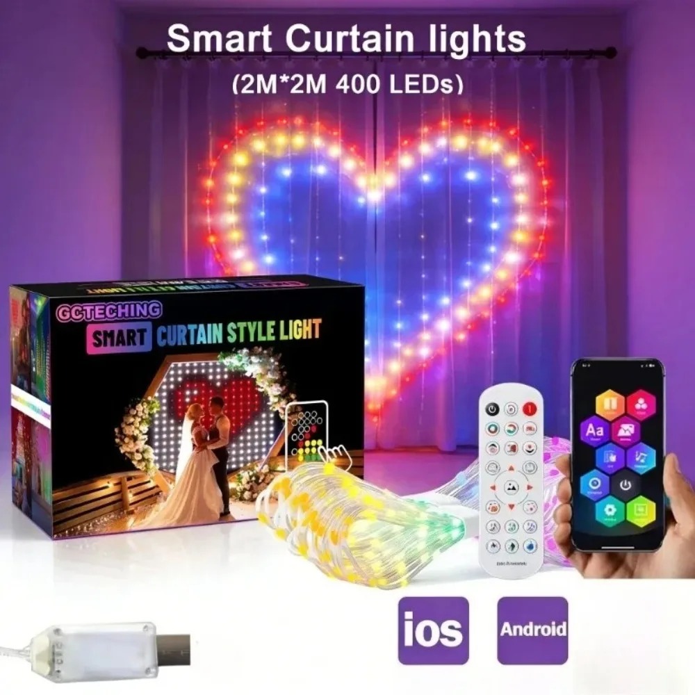 Luzes de Cortina LED Pixel par - Smart Gardening avaliação e preço