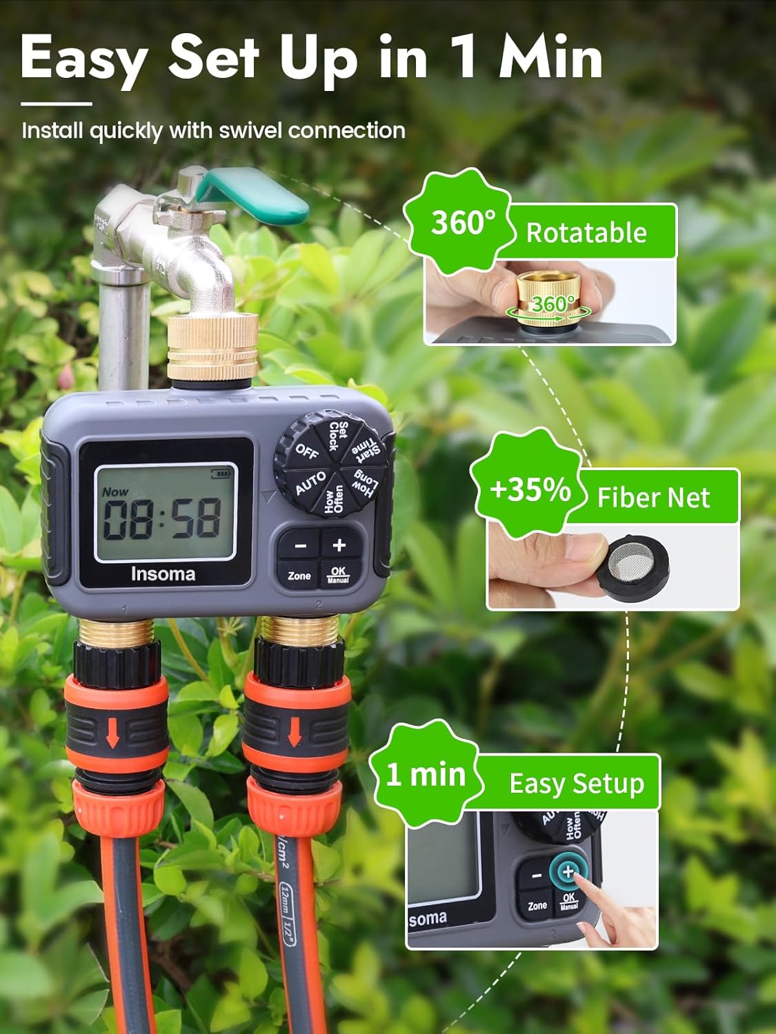 Insoma sistema de irrigação in - Smart Garden Sphagnum Moss avaliação e preço