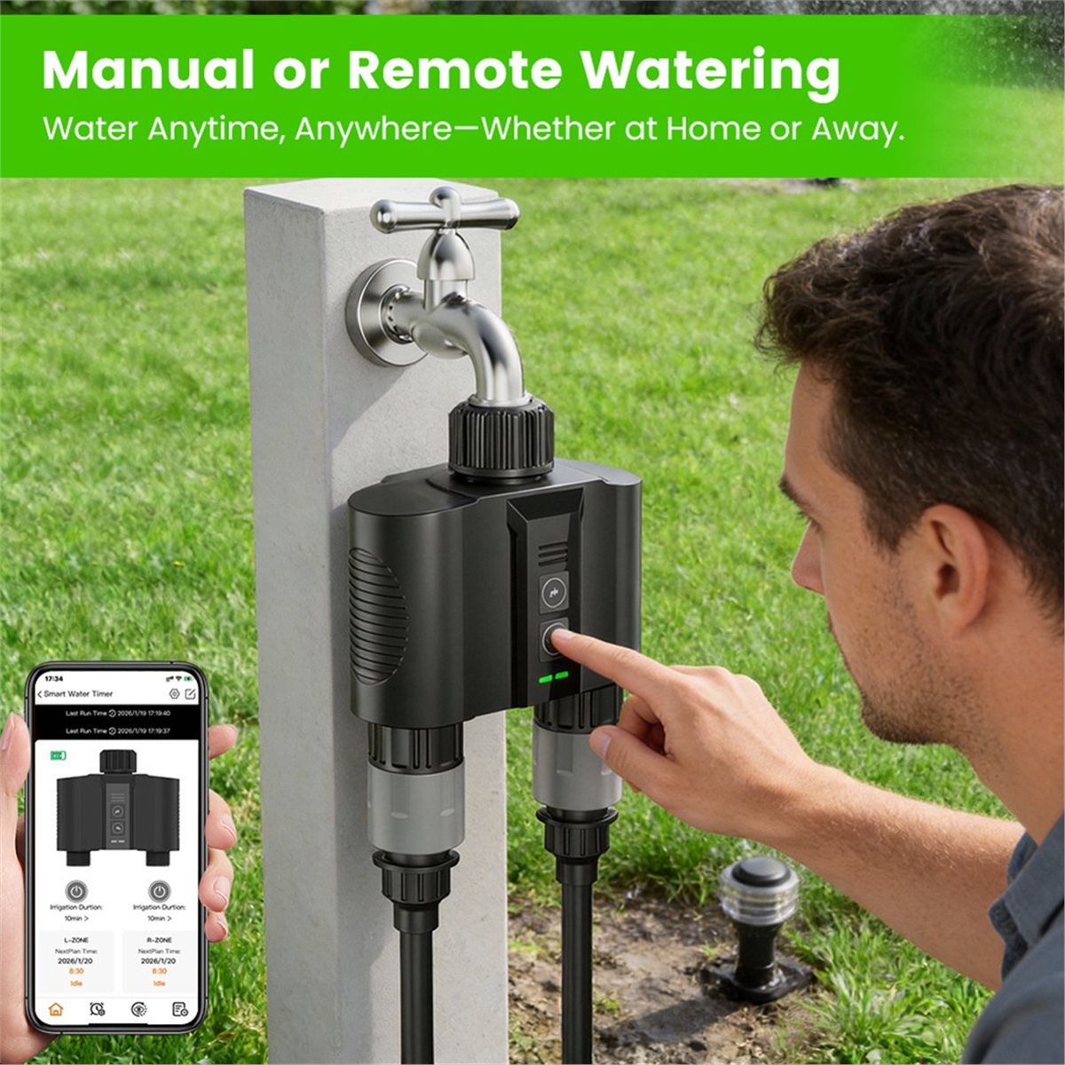 Y17A 1 Conjunto de Temporizado - Smart Gardening avaliação e preço