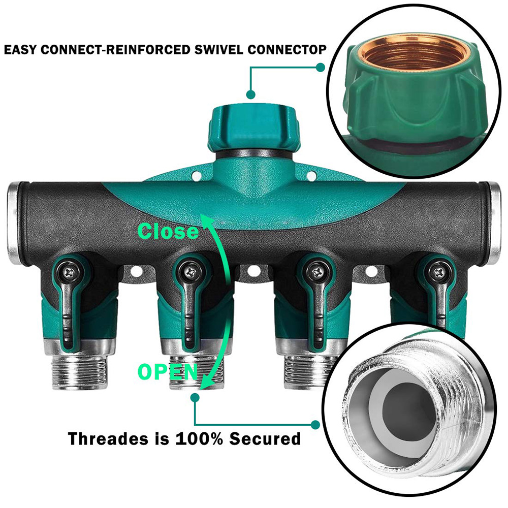Divisores de Torneira de Metal - Smart Garden Hose Valve avaliação e preço